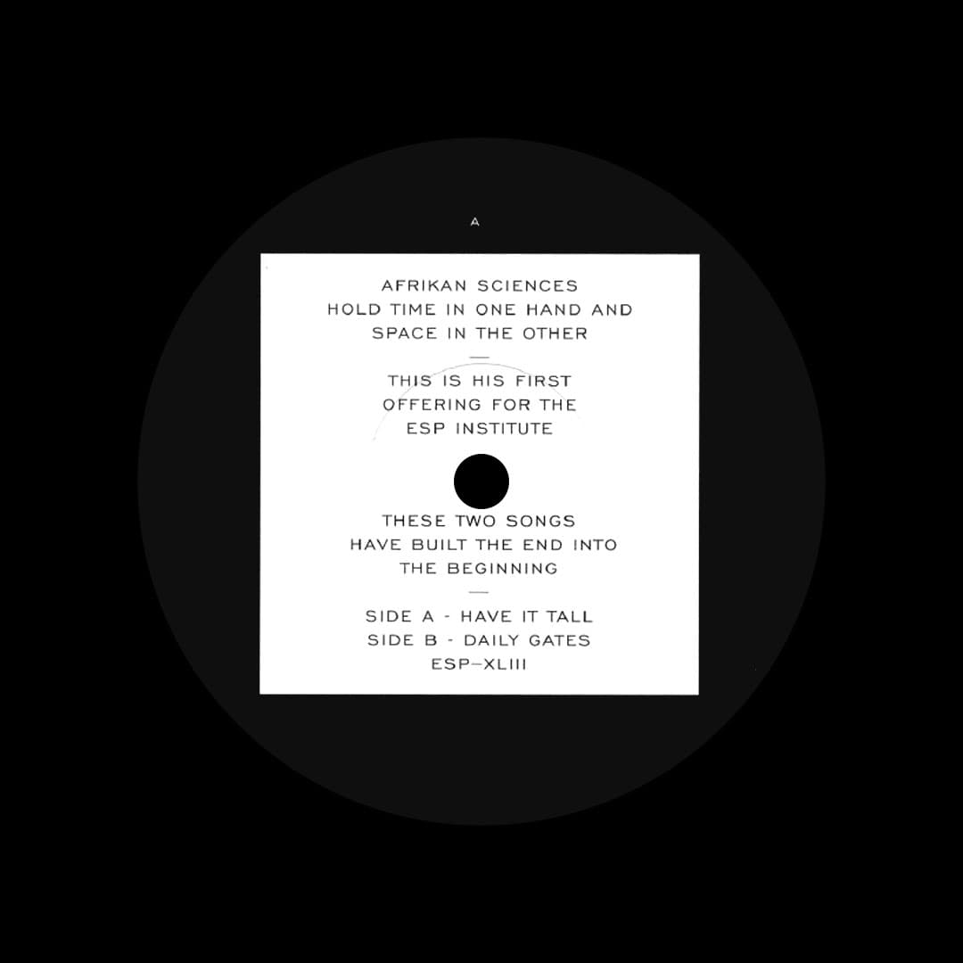 Afrikan Sciences - Have It Tall / Daily Gates - 12