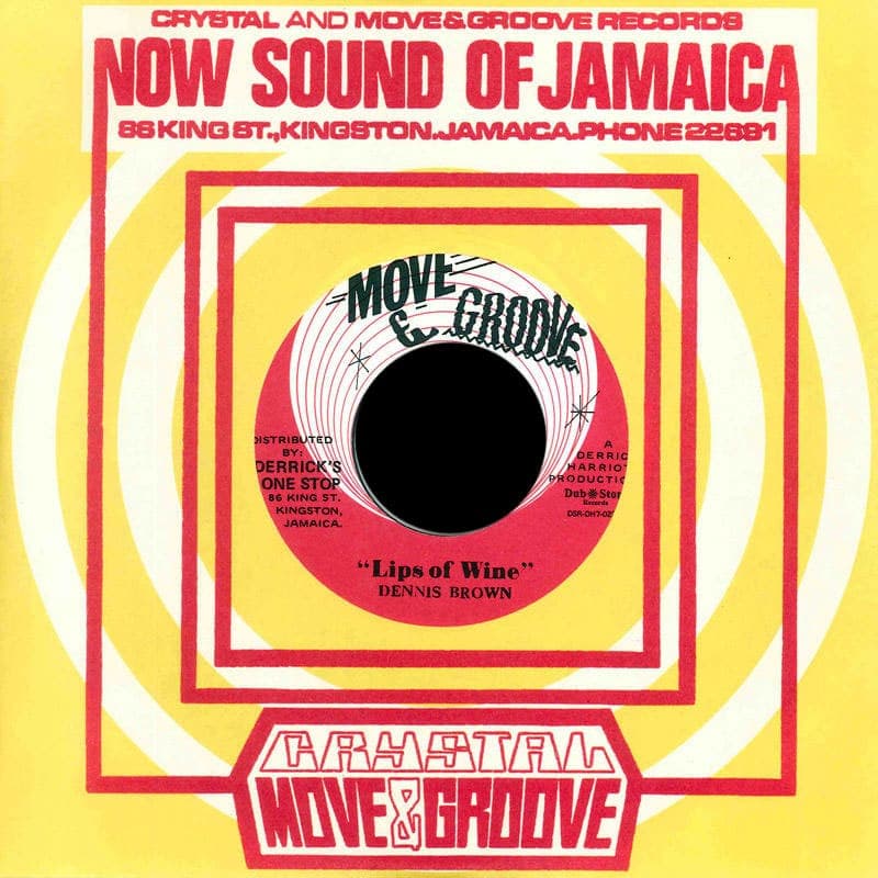 Dennis Brown, The Crystalites - Lips Of Wine / Stranger In Town - 7