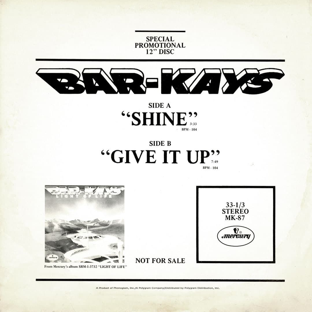 The Bar-Kays - Shine / Give It Up - 12