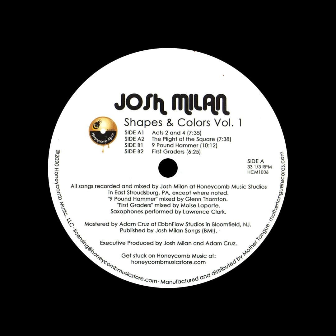 Josh Milan - Shapes & Colors, Vol. 1 - 12