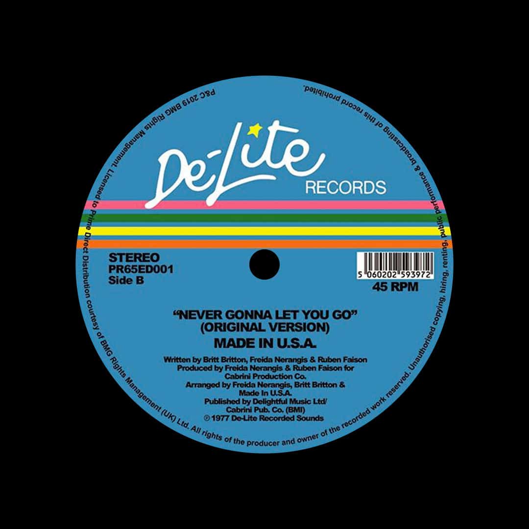 Made In USA - Never Gonna Let You Go (Theo Parrish edit) - 12