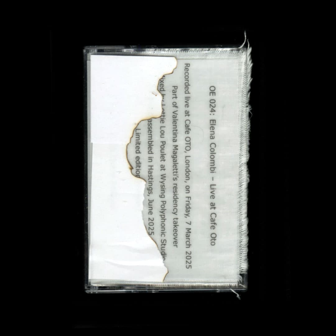Elena Colombi - Live At Cafe Oto - cassette