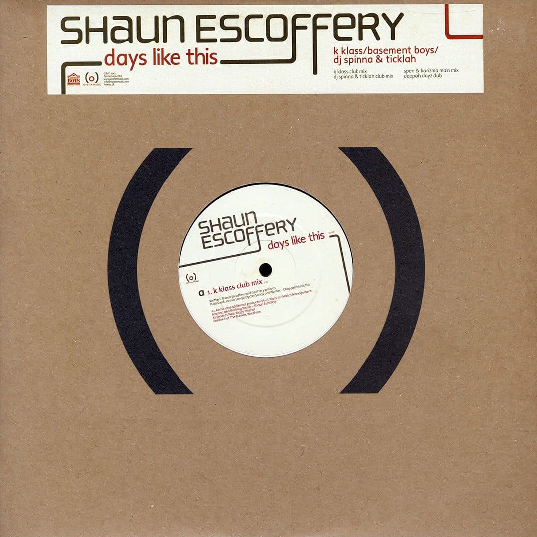 Shaun Escoffery - Days Like This - 2x12