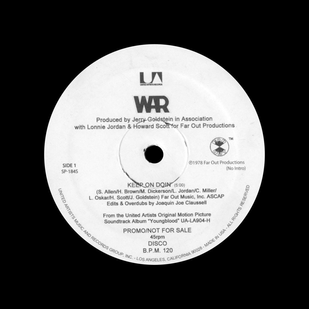 War - Keep On Doin’, The Kingsmen Sigh, Junk Yard (Edits) - 12