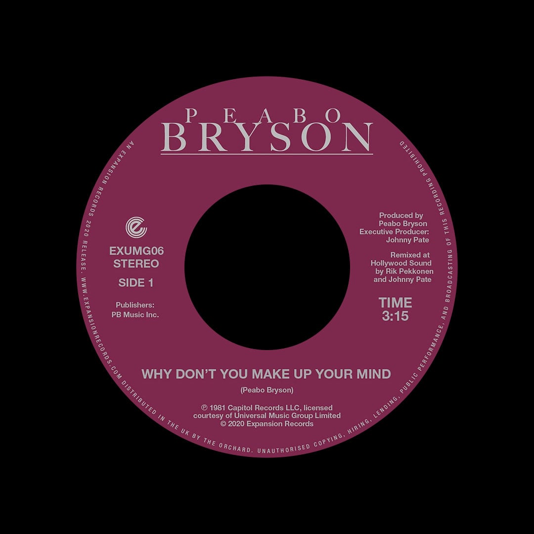 Peabo Bryson - Why Don’t You Make Up Your Mind / Paradise - 7