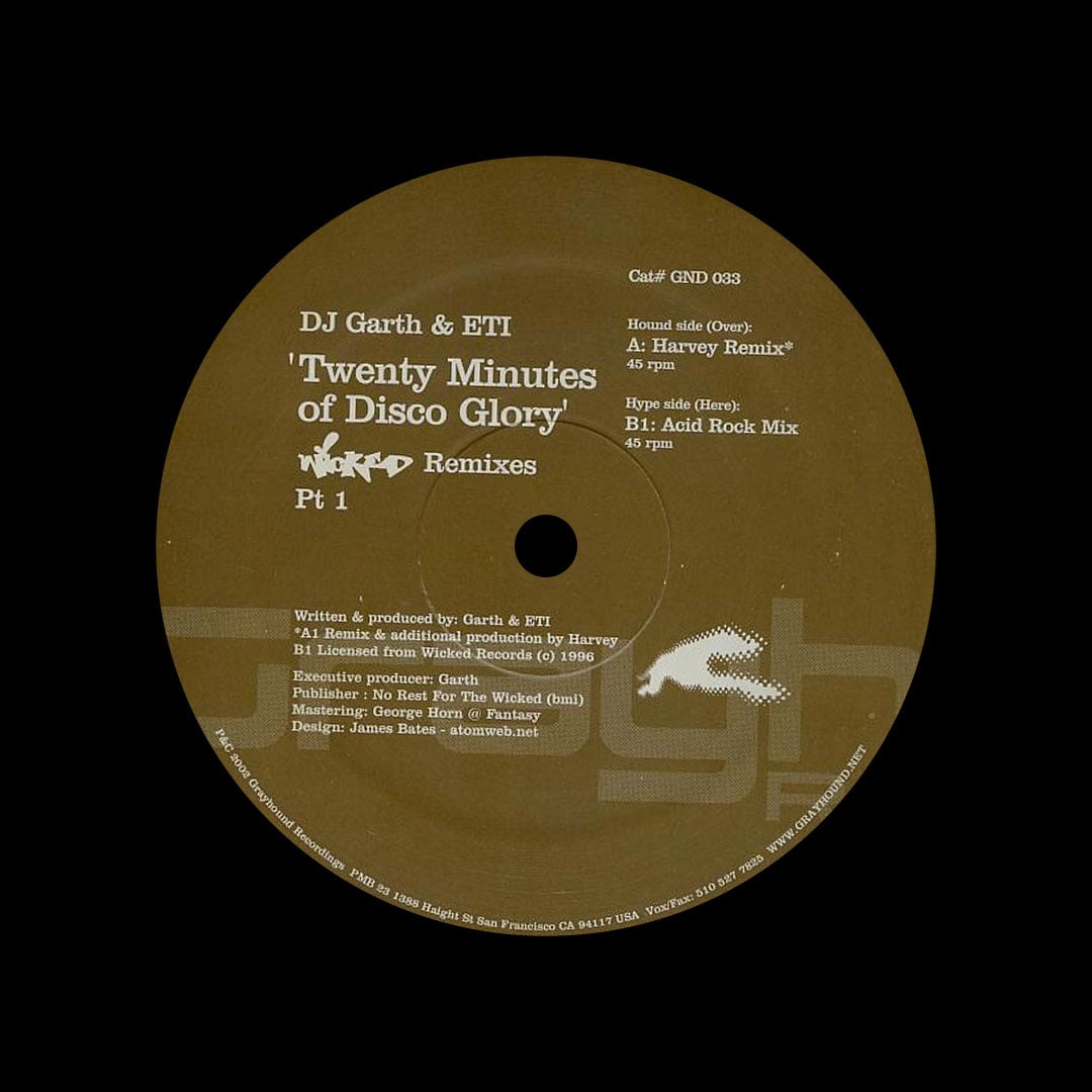 DJ Garth, ETI - Twenty Minutes Of Disco Glory (Remixes Pt. 1) - 12