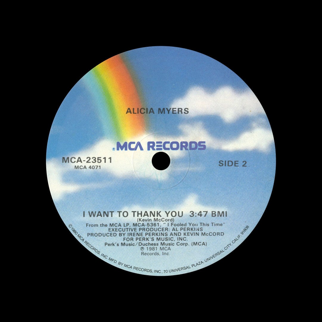 Alicia Myers - I Want To Thank You / You Get The Best From Me - 12