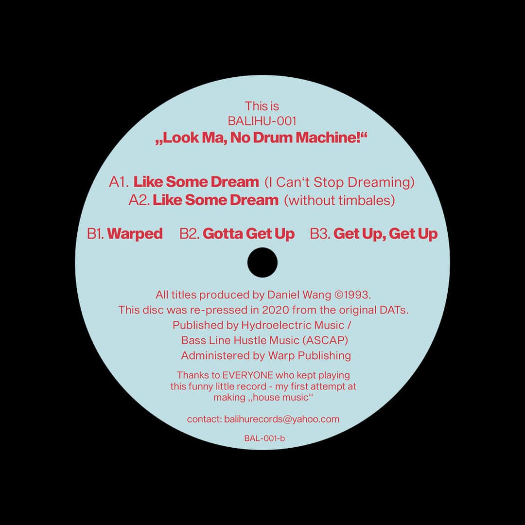 Daniel Wang - Look Ma, No Drum Machine - 12