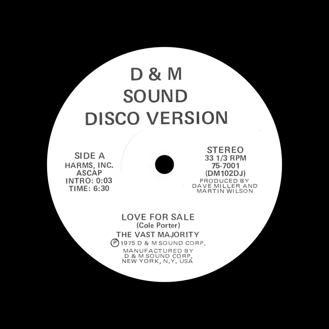 The Vast Majority - Love For Sale / Ocean’s Apart - 12