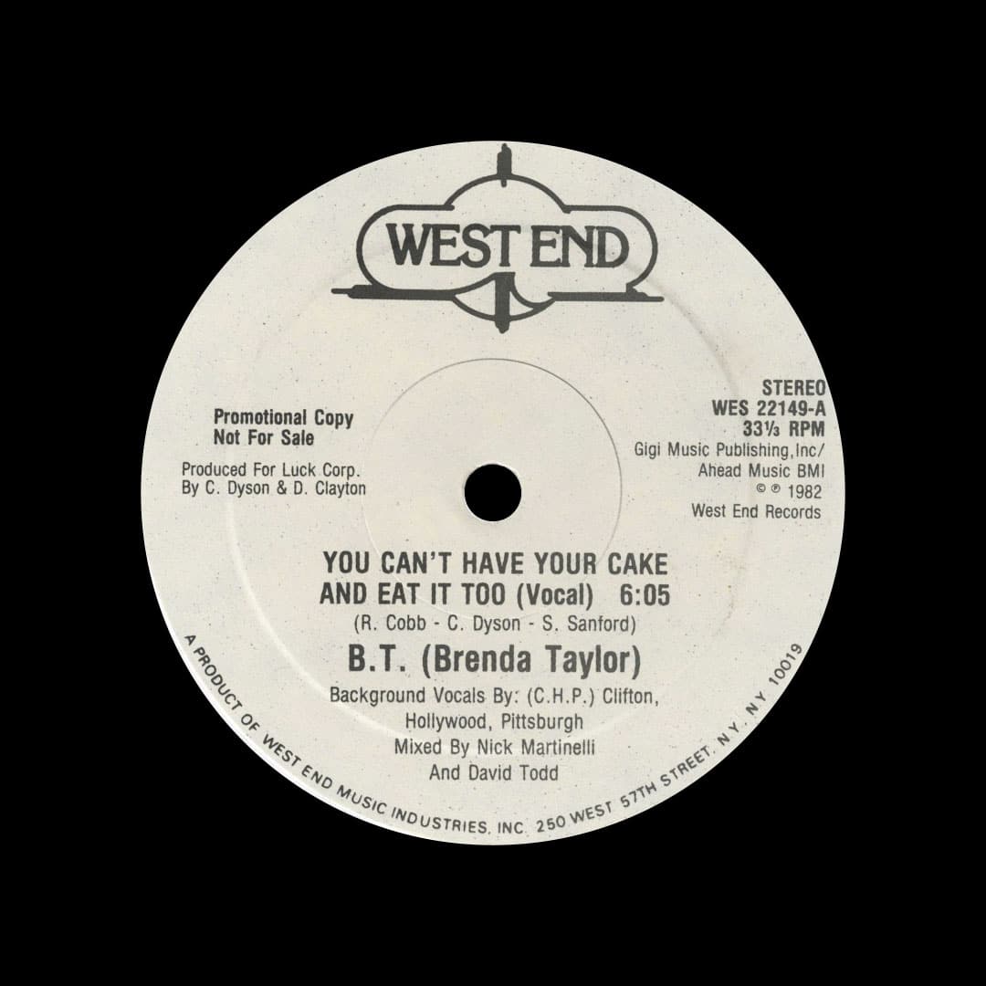 Brenda Taylor - You Can’t Have Your Cake And Eat It Too - 12