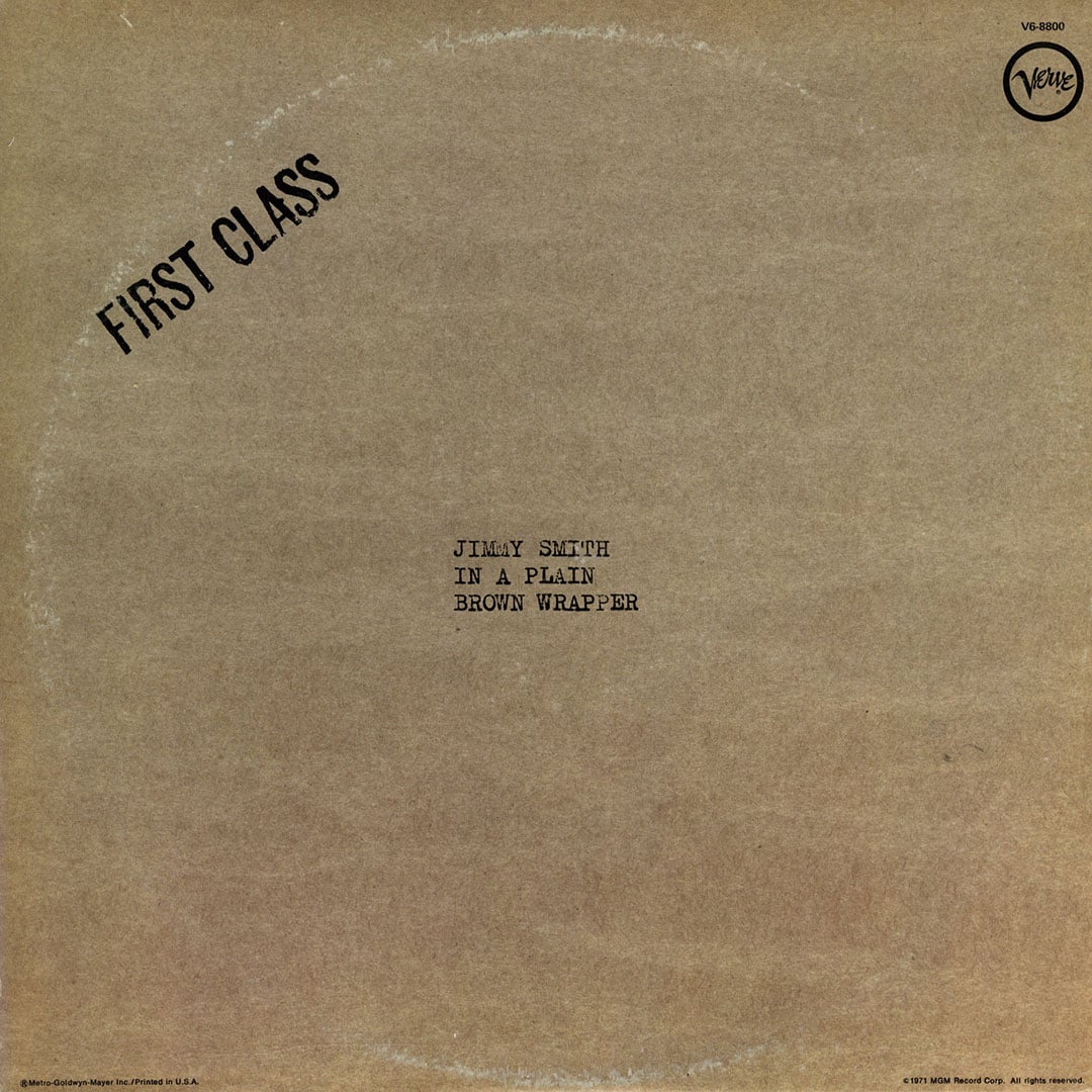 Jimmy Smith - In A Plain Brown Wrapper - lp
