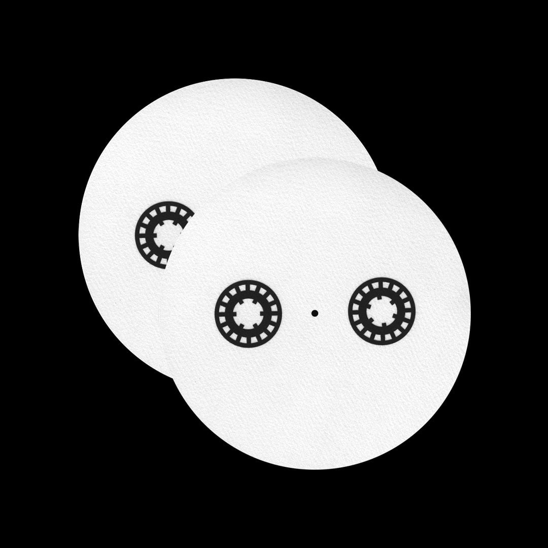 The Mixtape Club - Logo Slipmat (Pair, White) - slipmat