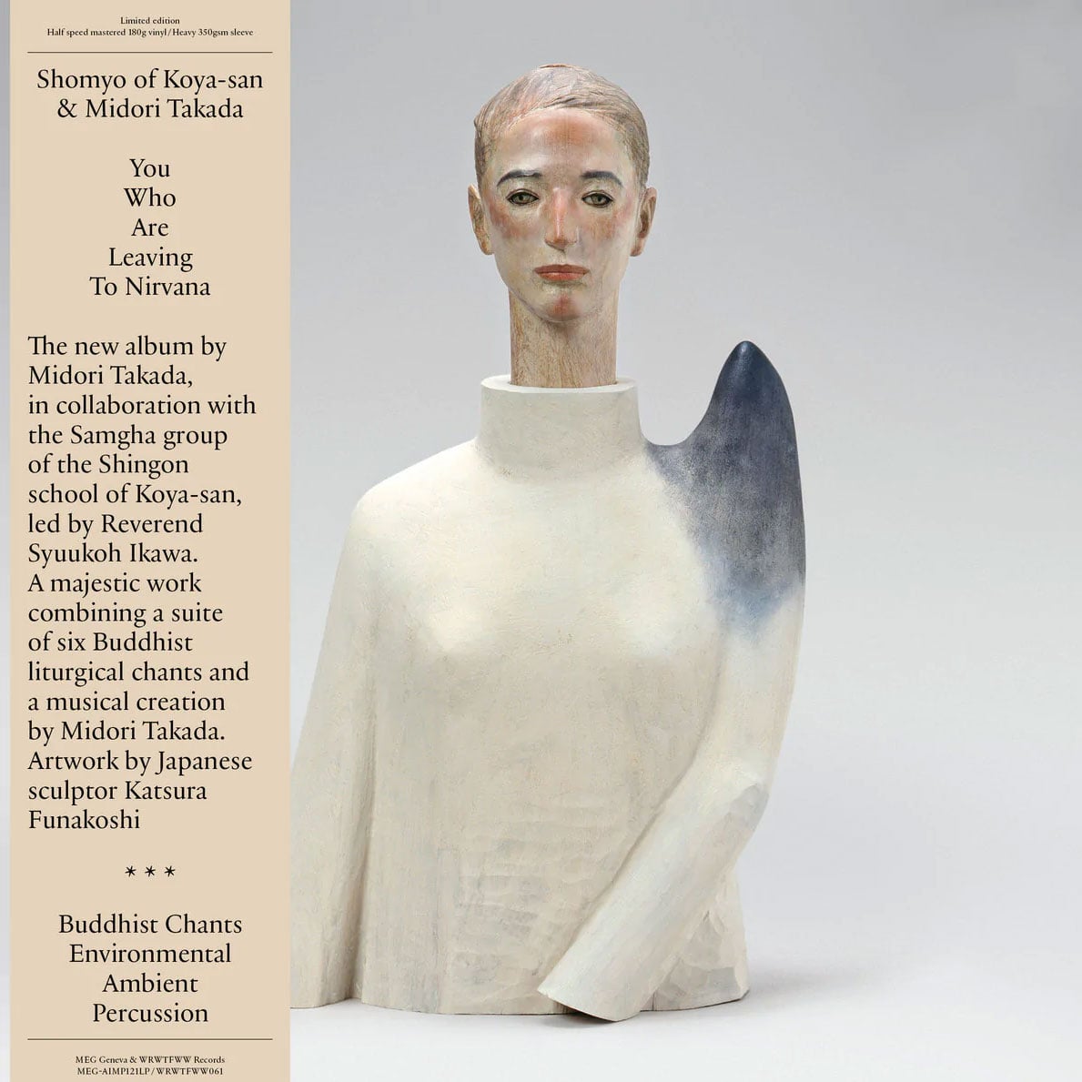 Midori Takada - You Who Are Leaving To Nirvana - lp