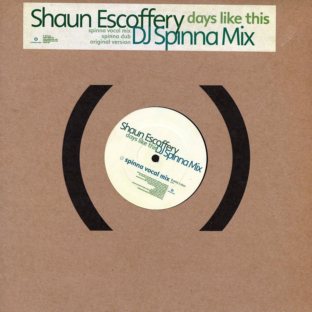 DJ Spinna, Shaun Escoffery - Days Like This - 12