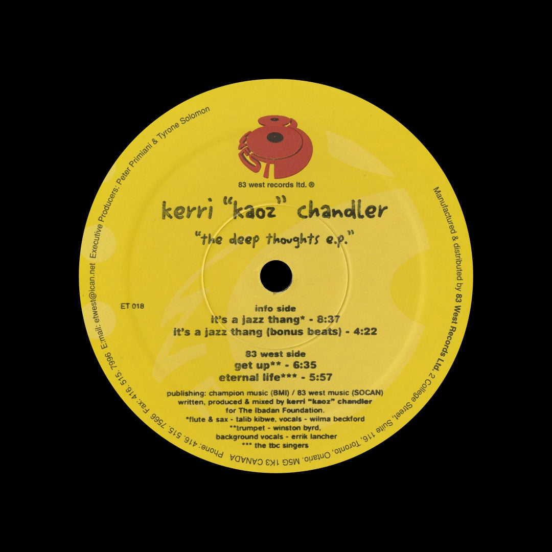 Kerri Chandler - The Deep Thought EP - 12