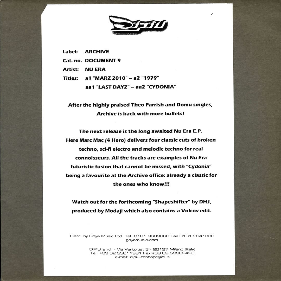 Nu Era - Broken Techno EP - 12