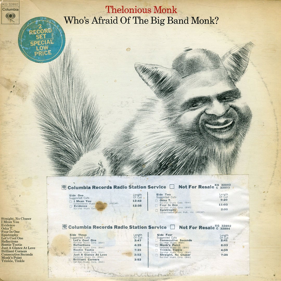 Thelonious Monk - Who’s Afraid Of The Big Band Monk? - lp