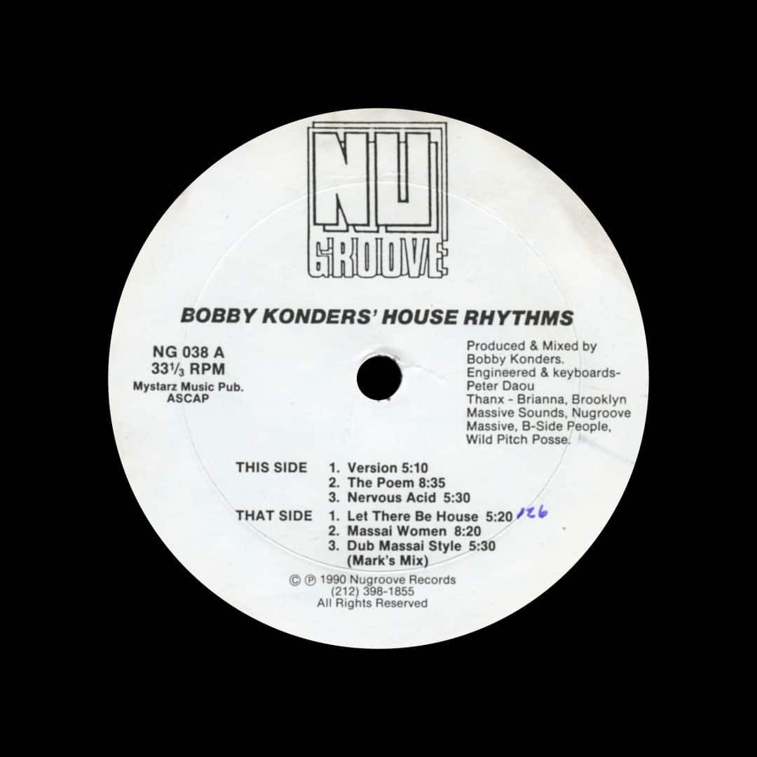 Bobby Konders - House Rhythms - 12