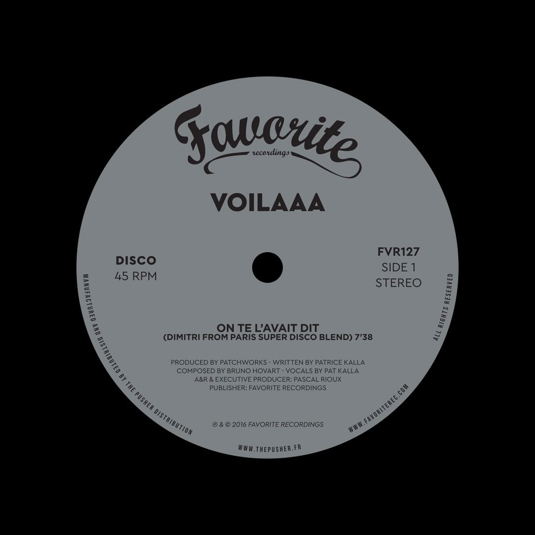 Voilaaa - On Te L Avait Dit / Spies Are Watching Me - 12