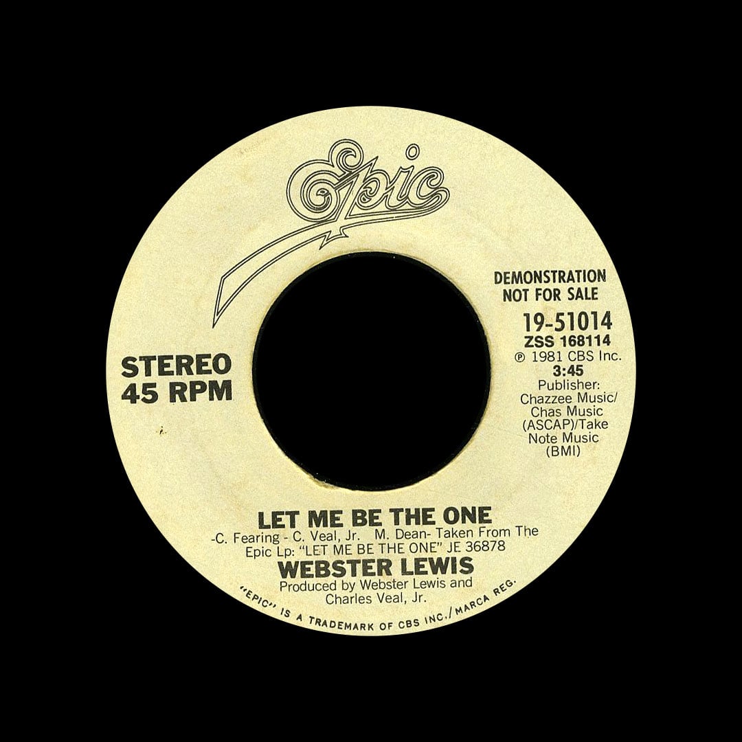 Webster Lewis - Let Me Be The One - 7