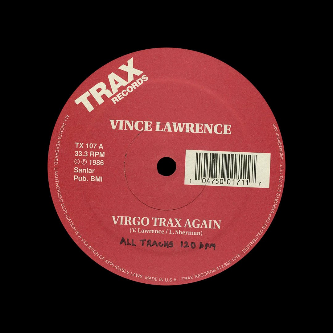 Vince Lawrence - Virgo Trax Again - 12