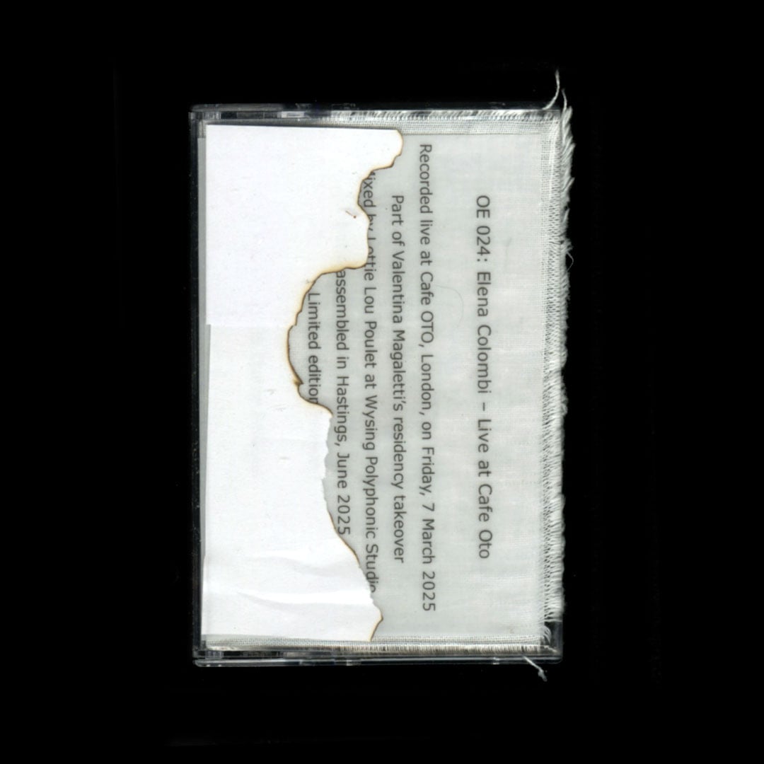 Elena Colombi - Live At Cafe Oto - cassette