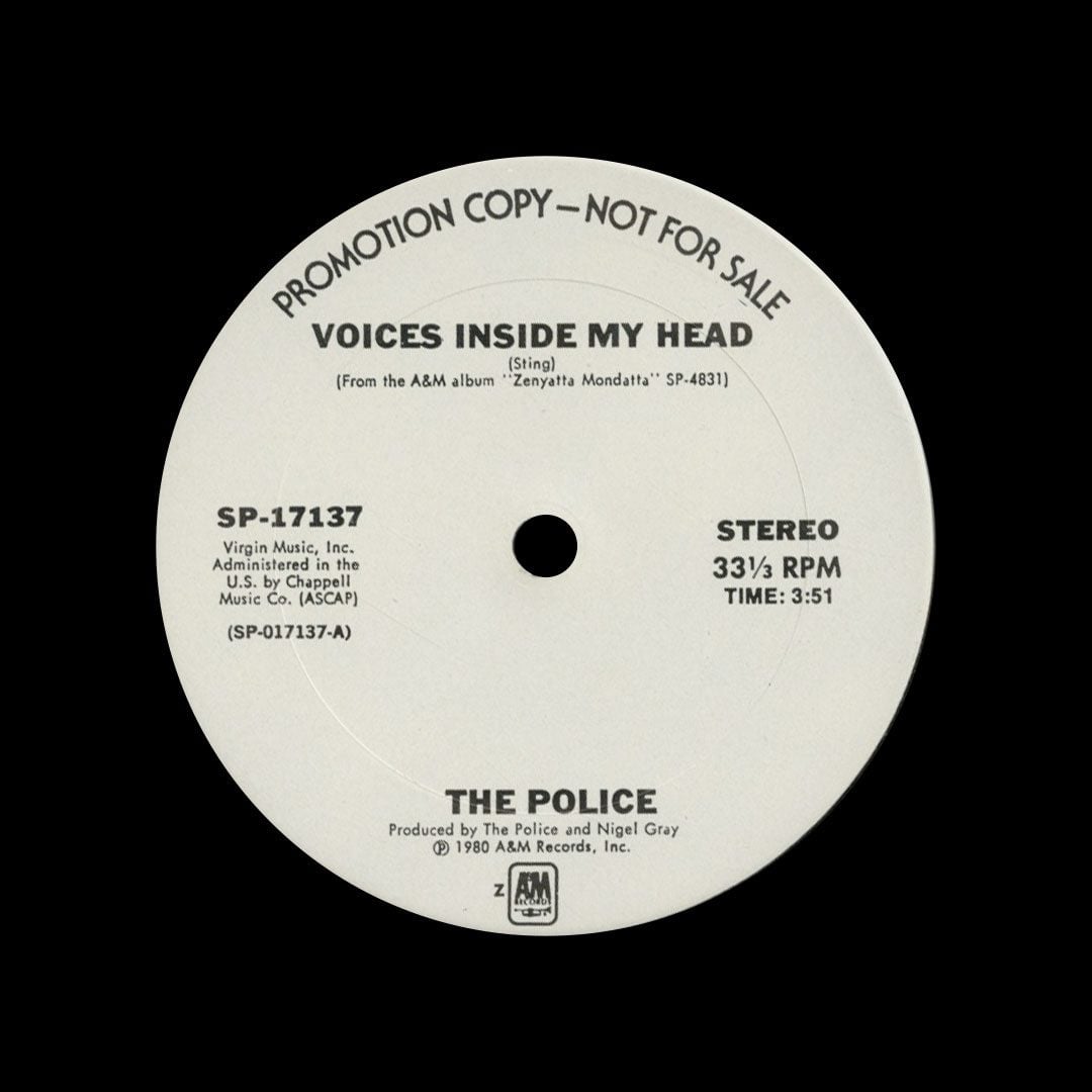 The Police - Voices Inside My Head / When The World Is Running Down - promo