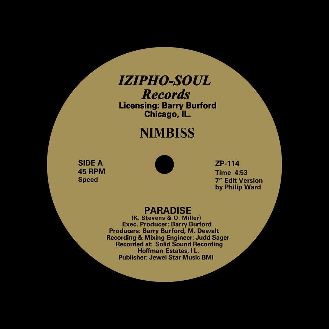 Nimbiss - Paradise / You And I - reissue