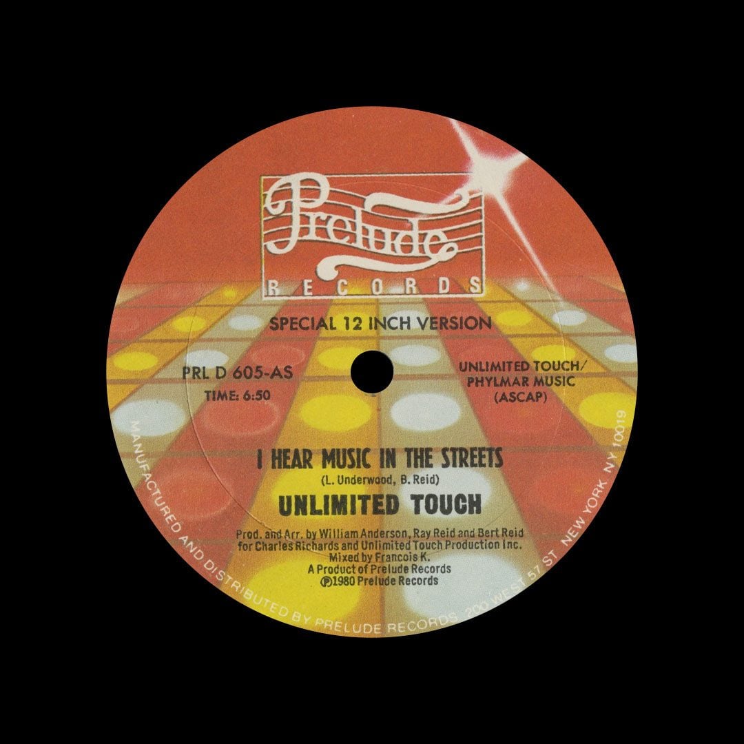 Unlimited Touch - I Hear Music In The Streets / In The Middle - 12"
